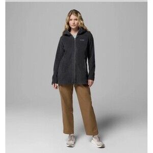 Columbia Women's Benton Springs II Long Fleece Hoodie Jacket Size XL